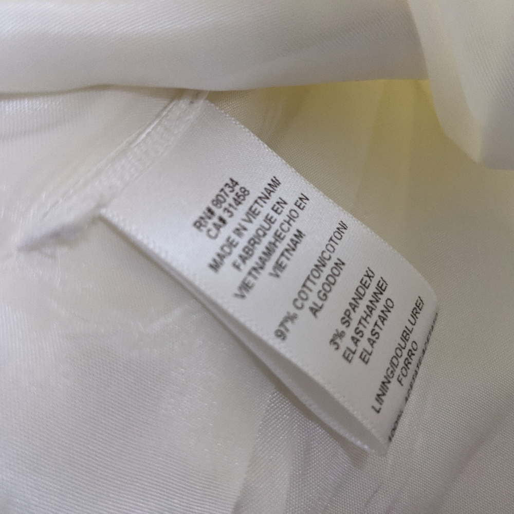 NWT BCBGMaxazria White Short Sleeve Blazer XS - Picture 9 of 11